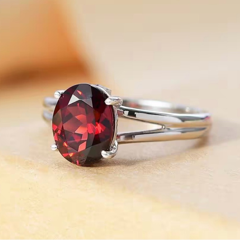 Orissa Rhodolite Garnet & Ouro Fino Rubellite 2.3 Carat Ring In Sterling Silver